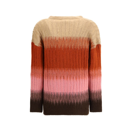 Fendi Mohair-Woll-Cardigan in Multicolor
