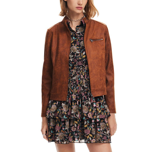 Desigual Braune Polyester-Jacke