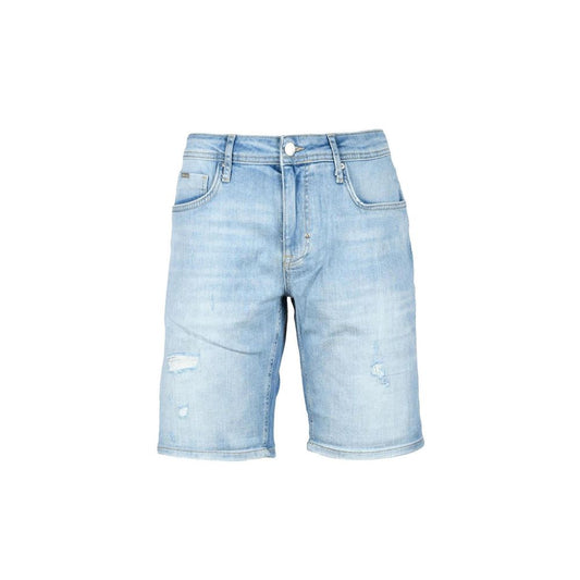 Antony Morato Blaue Baumwoll-Bermuda-Shorts