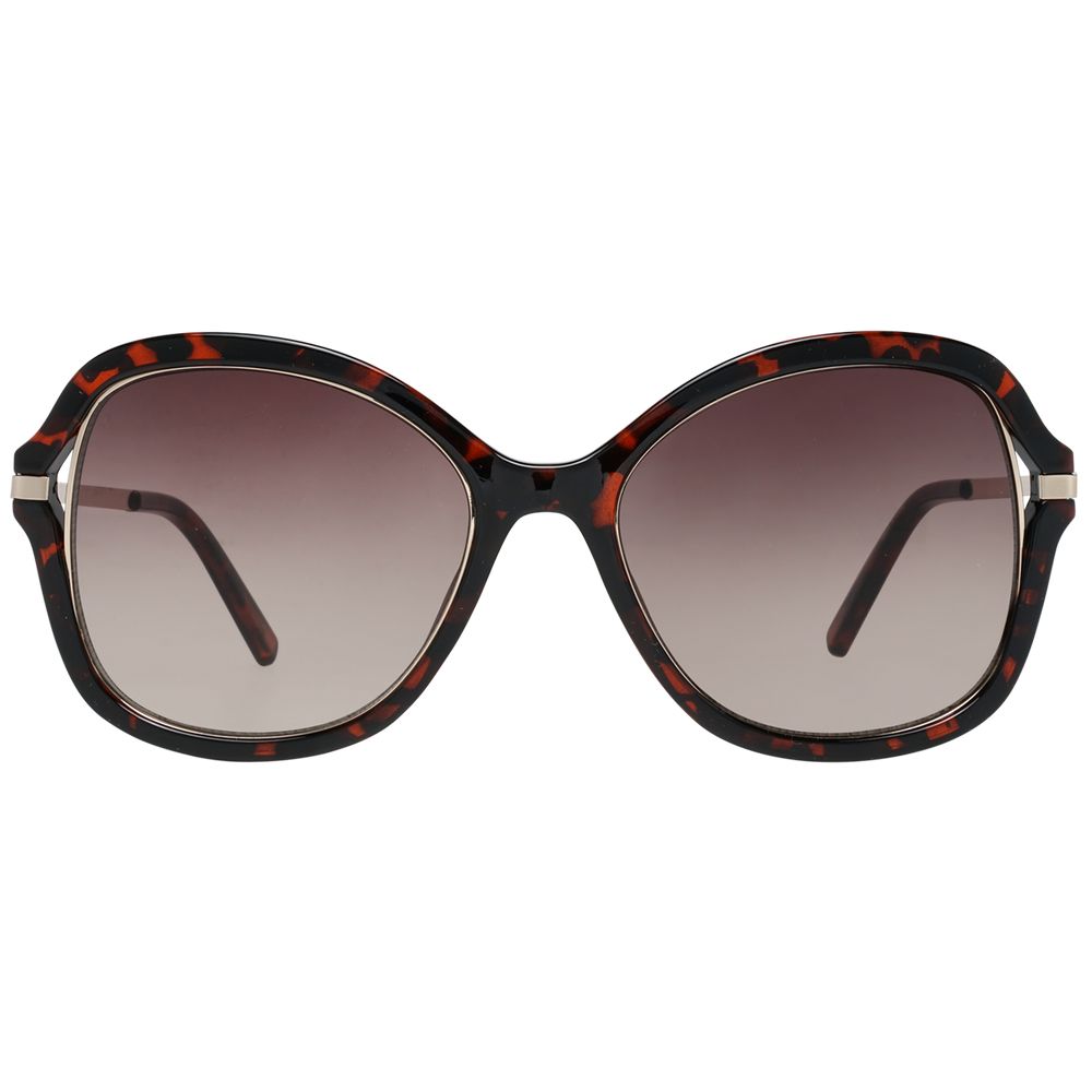 Guess Braune Metall- und Kunststoff-Sonnenbrille