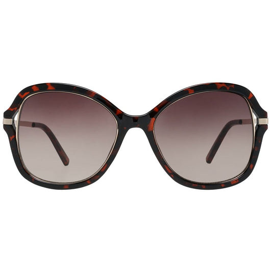 Guess Braune Metall- und Kunststoff-Sonnenbrille
