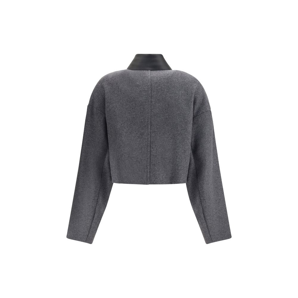 Max Mara Graue Wollfleece-Kleidung