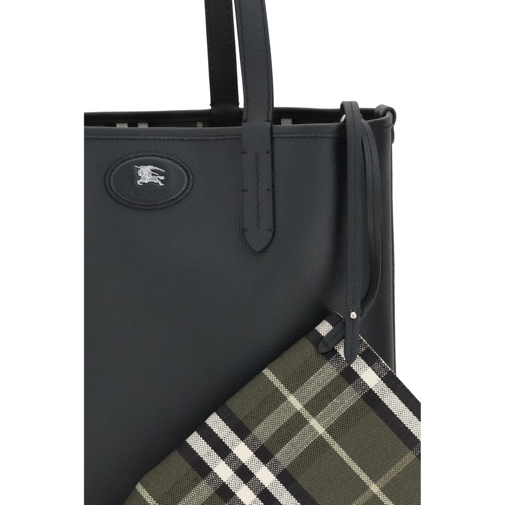 Burberry Schwarze Kalbshaut Bos Taurus Schultertasche