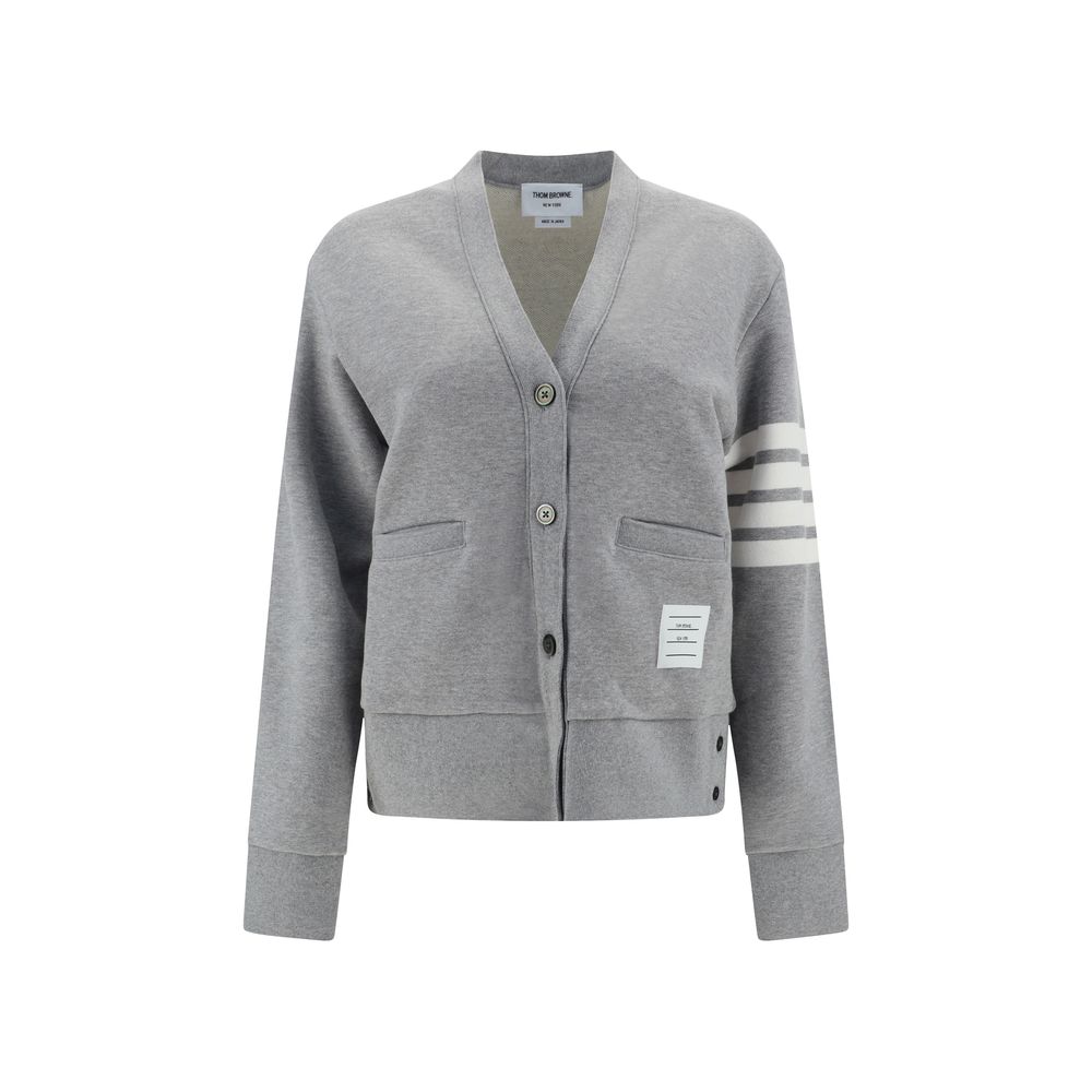 Thom Browne Baumwoll-Cardigan in Grau