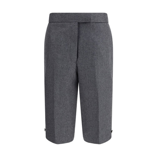 Thom Browne Graue Woll-Bermuda-Shorts