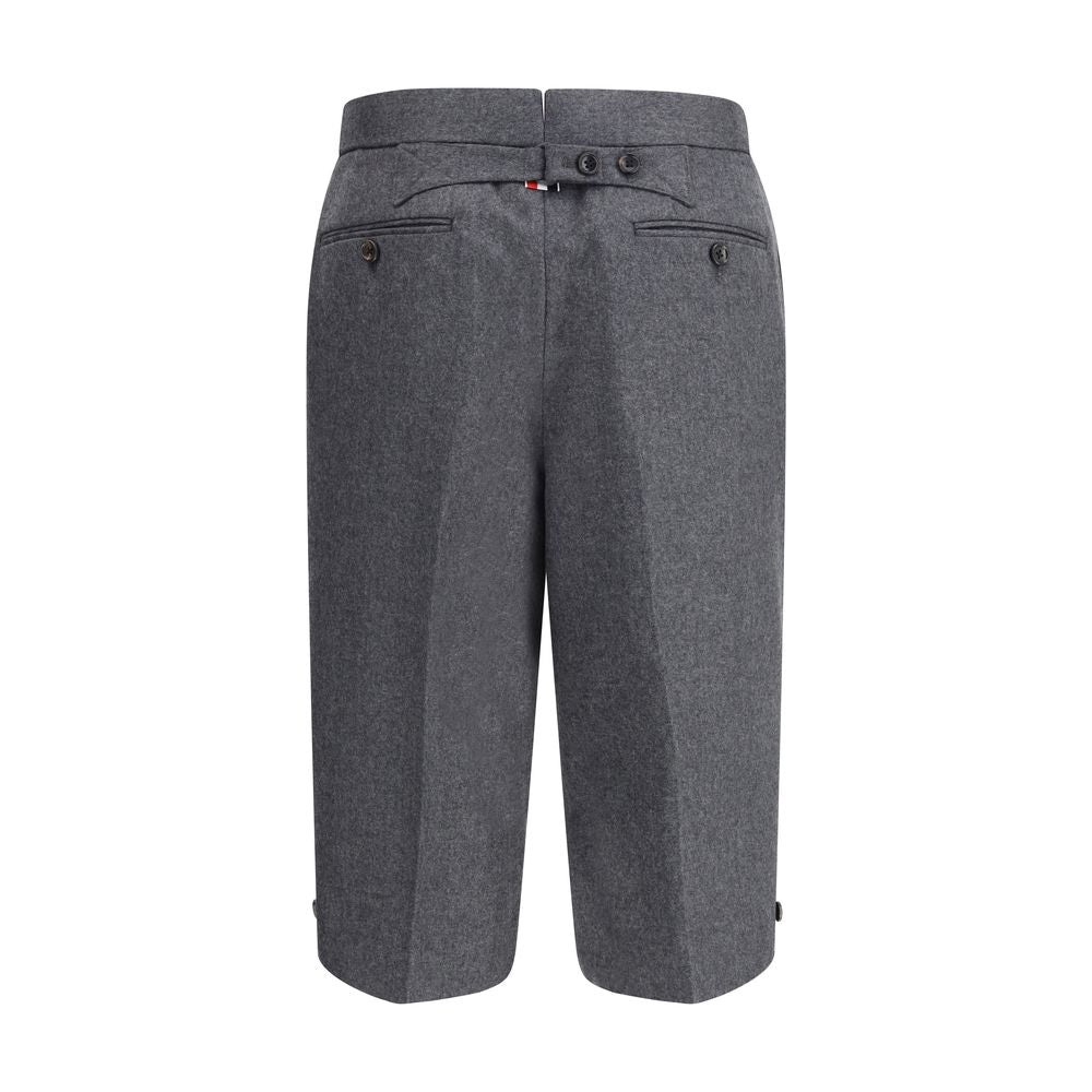 Thom Browne Graue Woll-Bermuda-Shorts