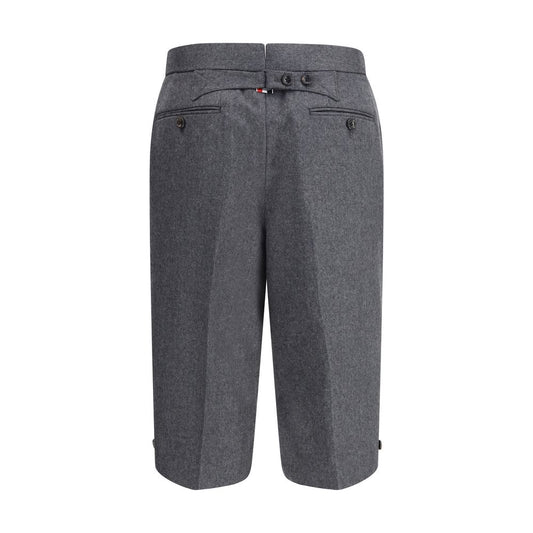 Thom Browne Graue Woll-Bermuda-Shorts