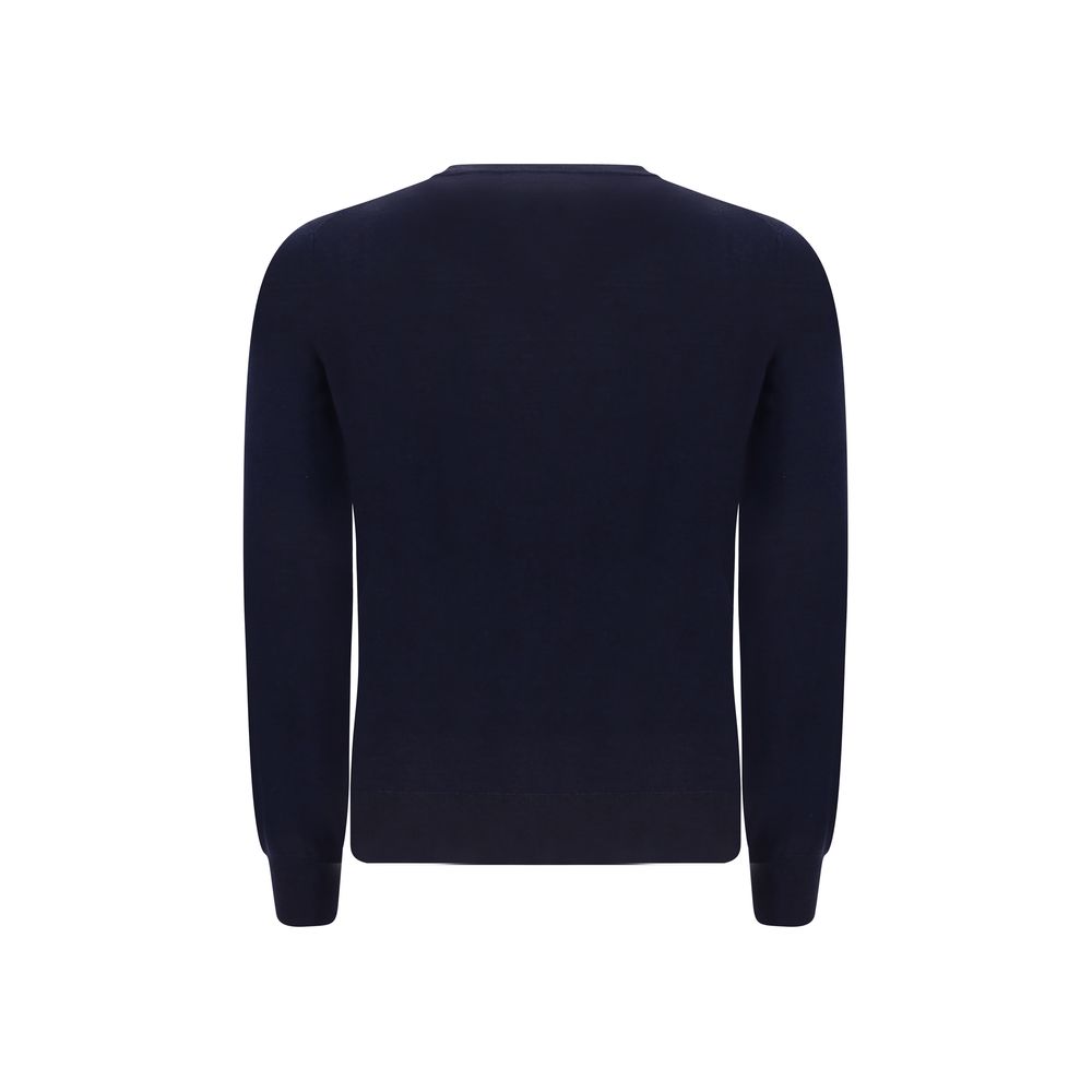 Brunello Cucinelli Blauer Wollfleece-Sweatshirt