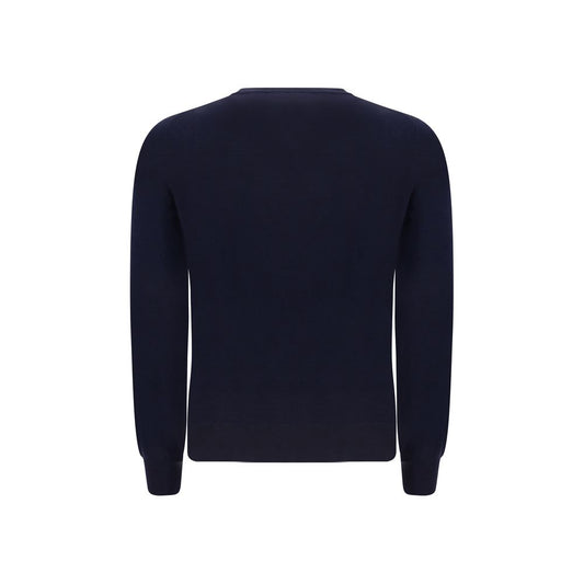 Brunello Cucinelli Blauer Wollfleece-Sweatshirt