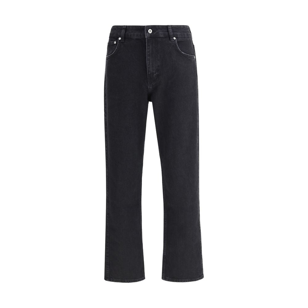 Represent Schwarze Baumwoll-Jeans mit geradem Bein