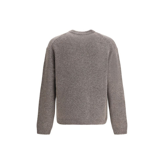 Maison Kitsuné Grauer Wollpullover