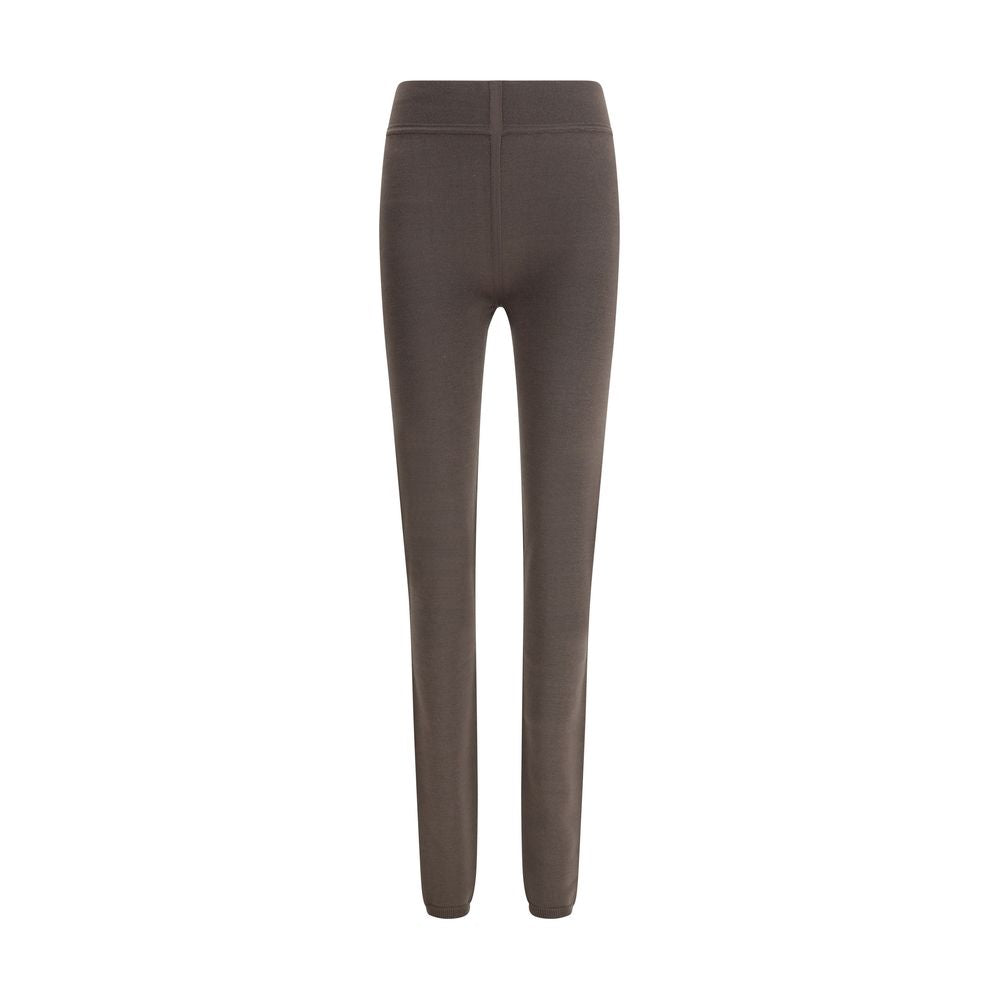 Rick Owens Graue Woll-Leggings aus Fleece