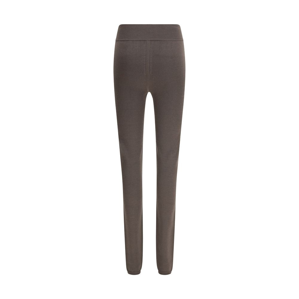 Rick Owens Graue Woll-Leggings aus Fleece