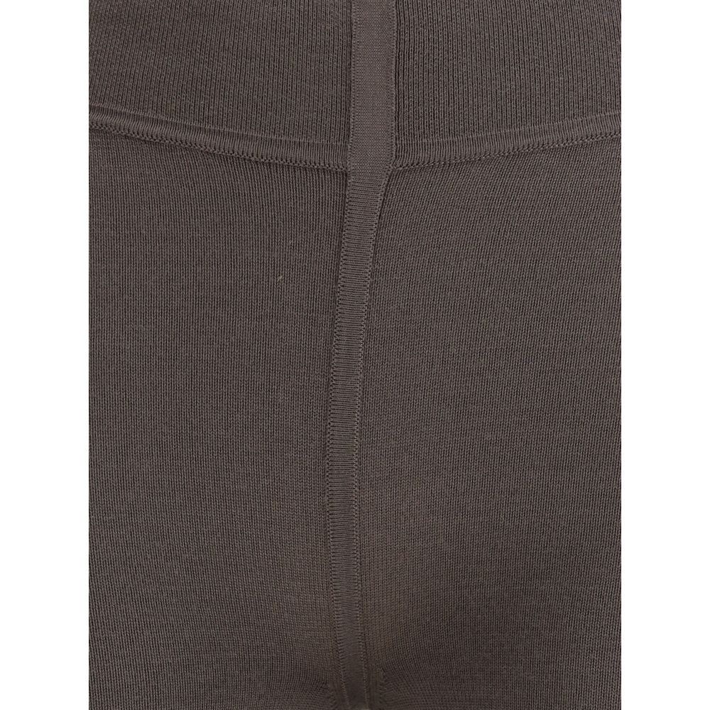 Rick Owens Graue Woll-Leggings aus Fleece