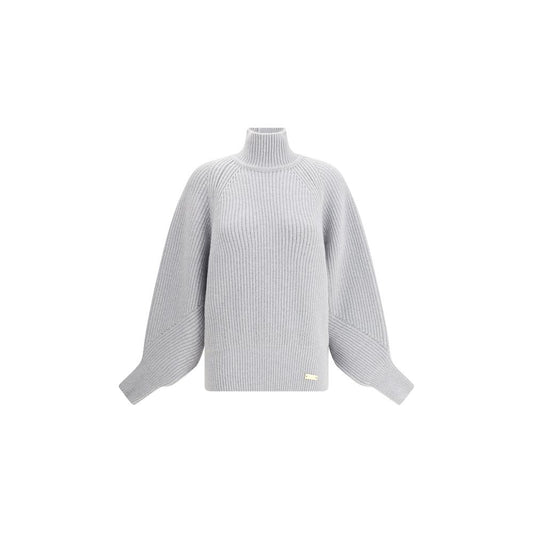 Balmain Grauer Wollpullover