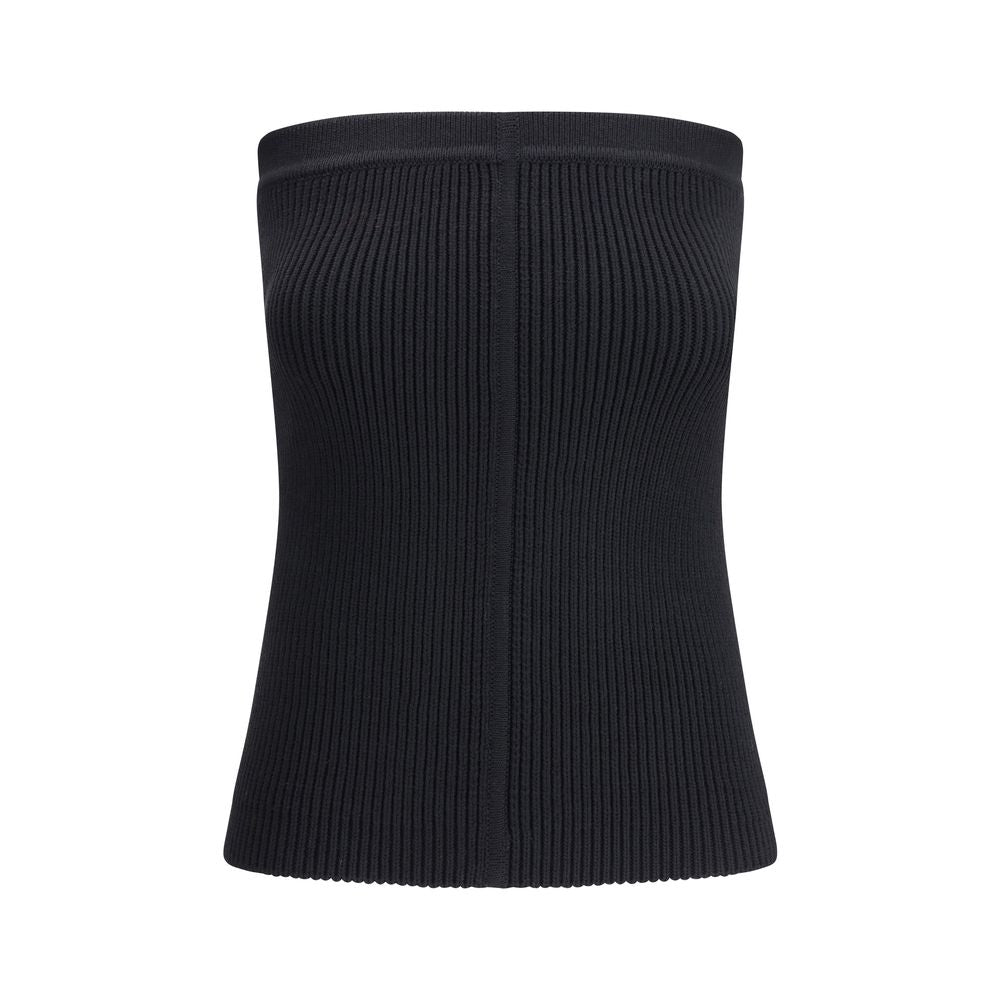 Rick Owens Schwarzes Woll-Bandeau-Top