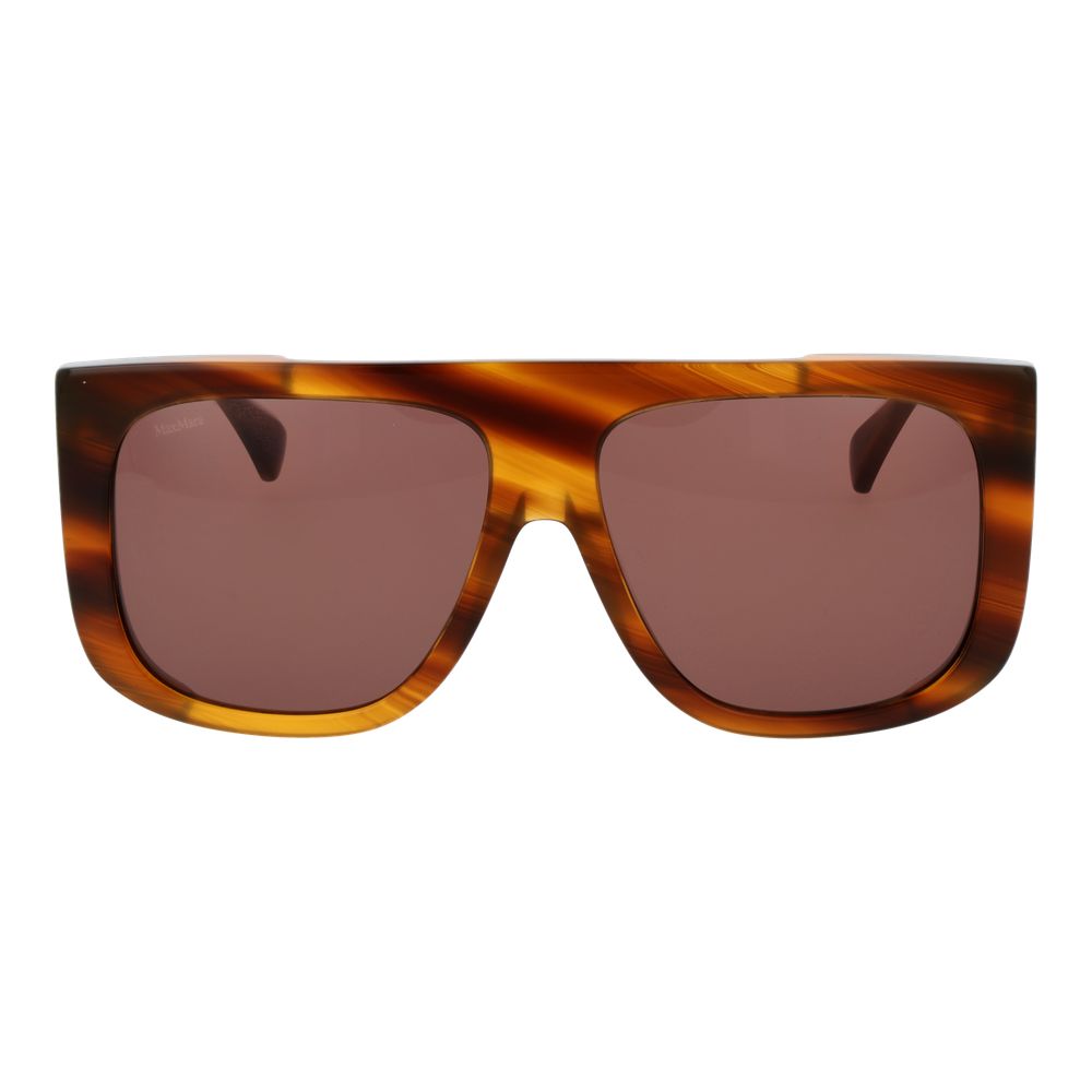 Max Mara Braune Sonnenbrille aus Acetat