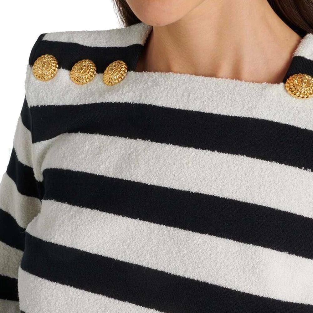 Balmain Schwarze Marabou-Trägershirts