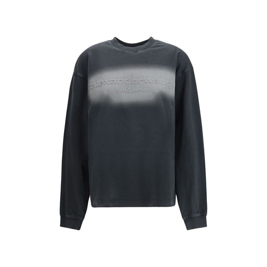 Alexander Wang Schwarzes Baumwoll-Sweatshirt