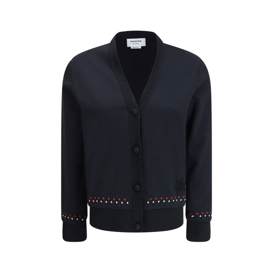 Thom Browne Schwarzer Baumwoll-Cardigan