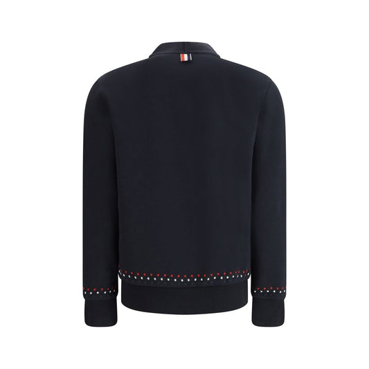 Thom Browne Schwarzer Baumwoll-Cardigan