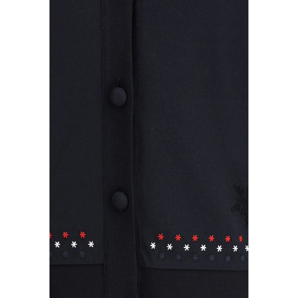 Thom Browne Schwarzer Baumwoll-Cardigan