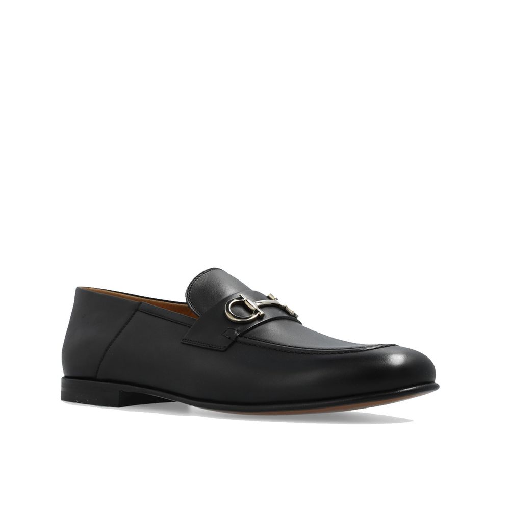 Salvatore Ferragamo Schwarze Loafer aus Kalbsleder