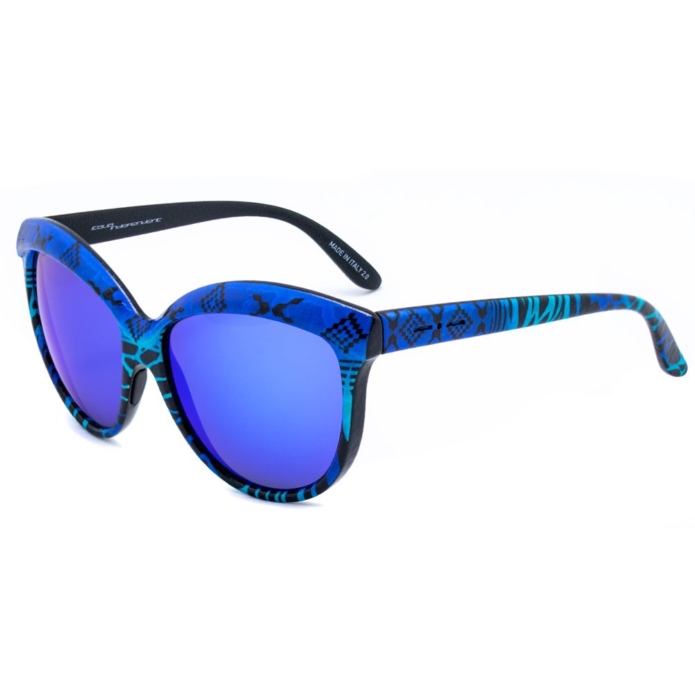 Italia Independent Blaue Sonnenbrille aus Acetat